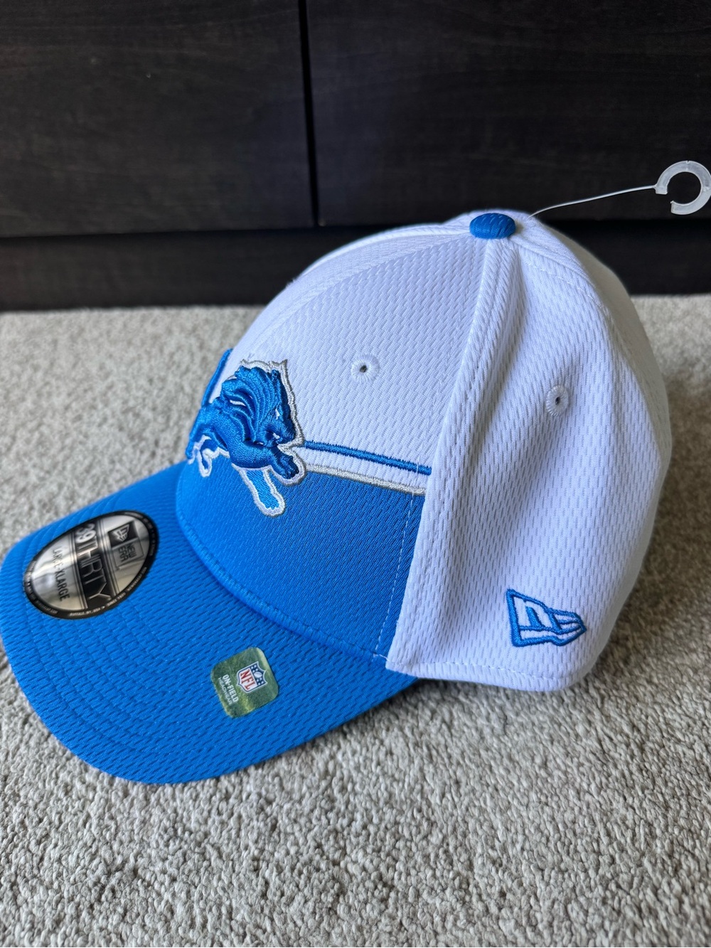 NWT Mens Detroit Lions New Era Sideline Flexfit Hat Size L/XL Fullback New - Picture 7 of 8